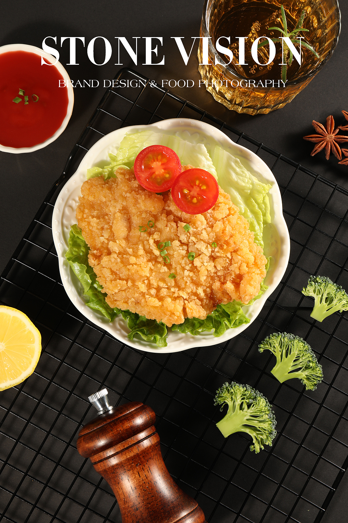 2020年 5月 美食摄影 暗调鸡排电商拍摄