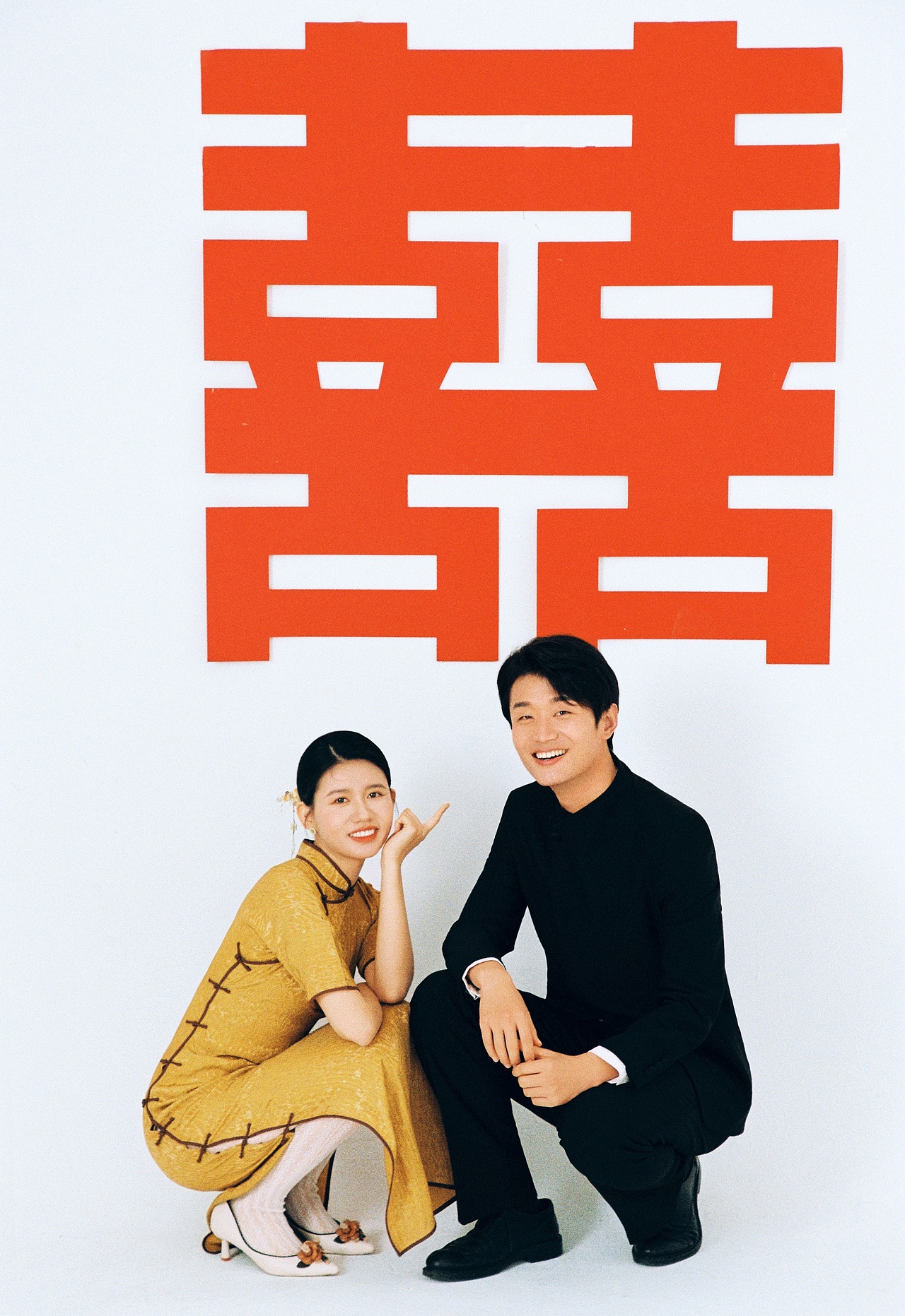 晒一晒我们的喜嫁风中式婚纱照，也太给力了哈