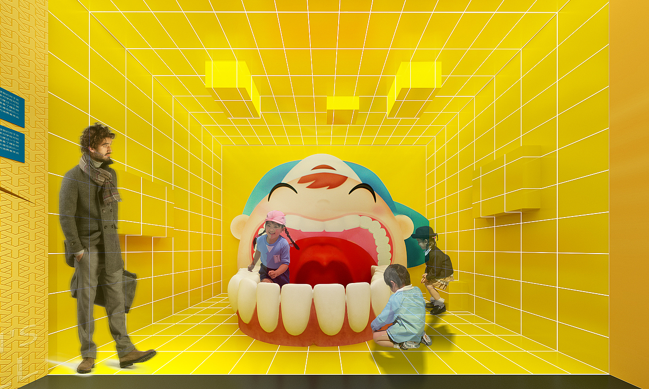 牙齿展厅飞机稿1（图ZMzI2NjkxOTcy） - 展陈设计 - 站酷设计师哈兰德大卫山姆士原创素材 - 站酷ZCOOL