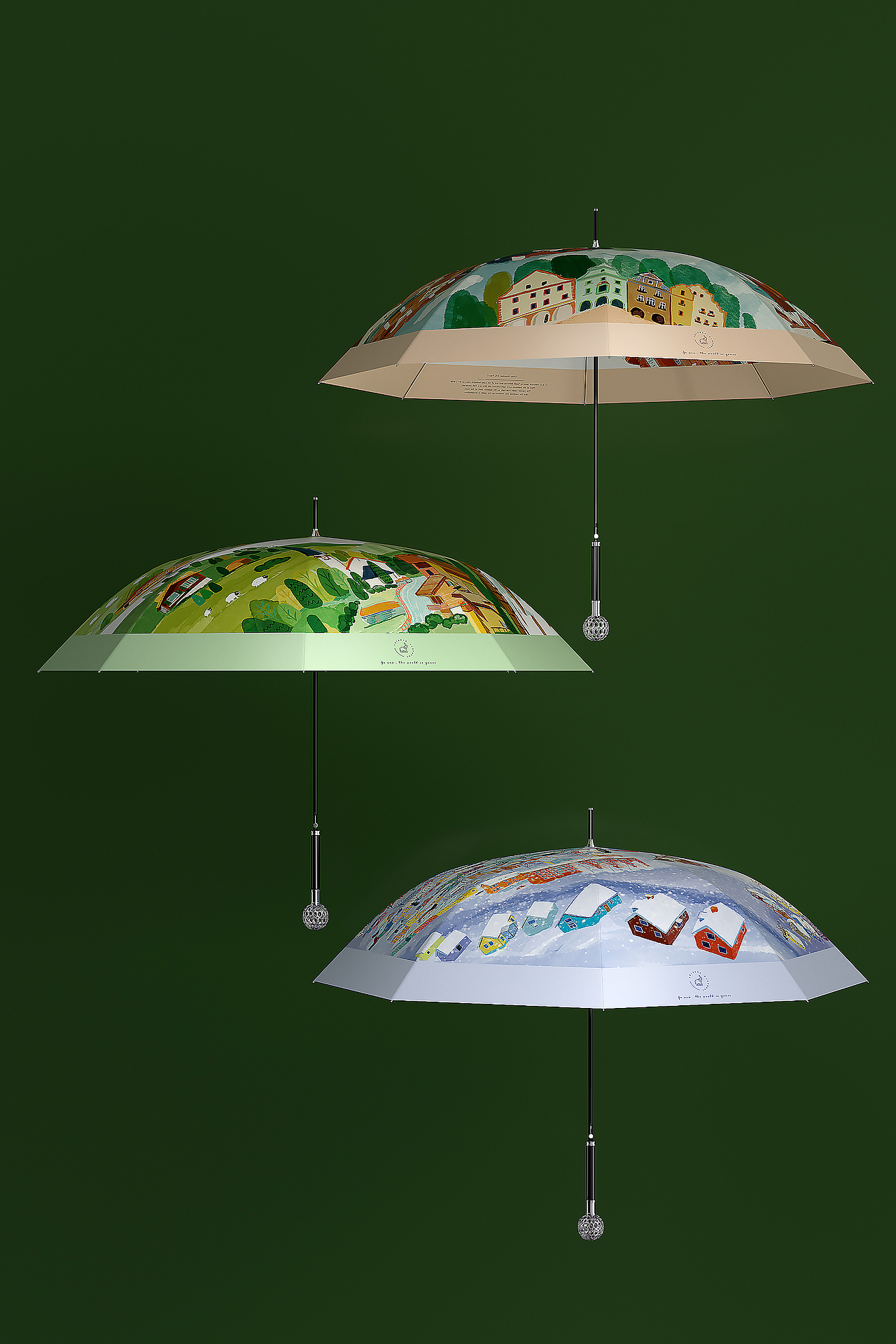 女款雨伞建模渲染