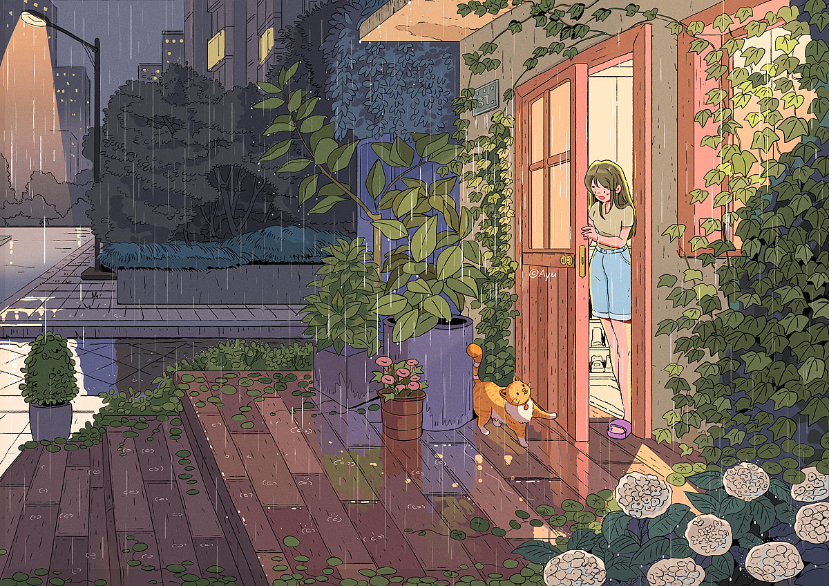 夏日（图ZMzUxNjcxMDA0） - 创作习作 - 站酷设计师李阿阿鱼原创素材 - 站酷ZCOOL