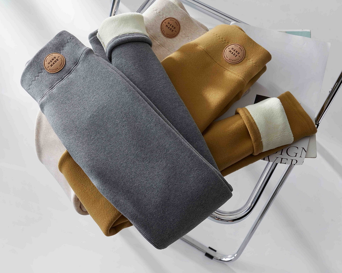 加绒打底裤平铺/场景摆拍/细节展示