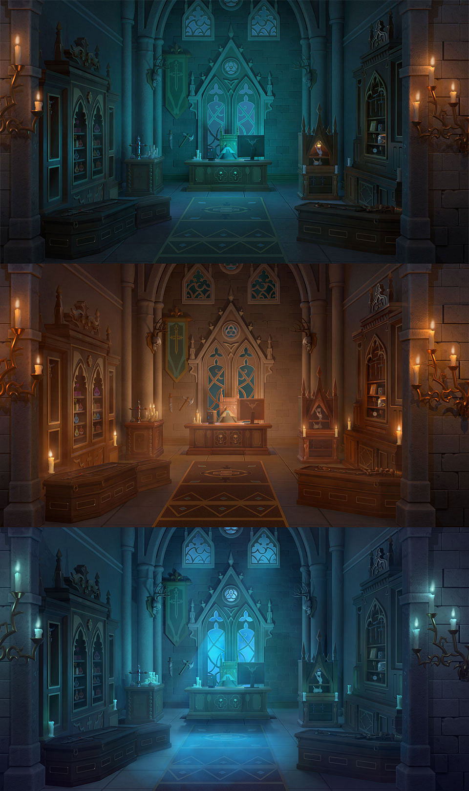 游戏项目图-多氛围神秘室内场景