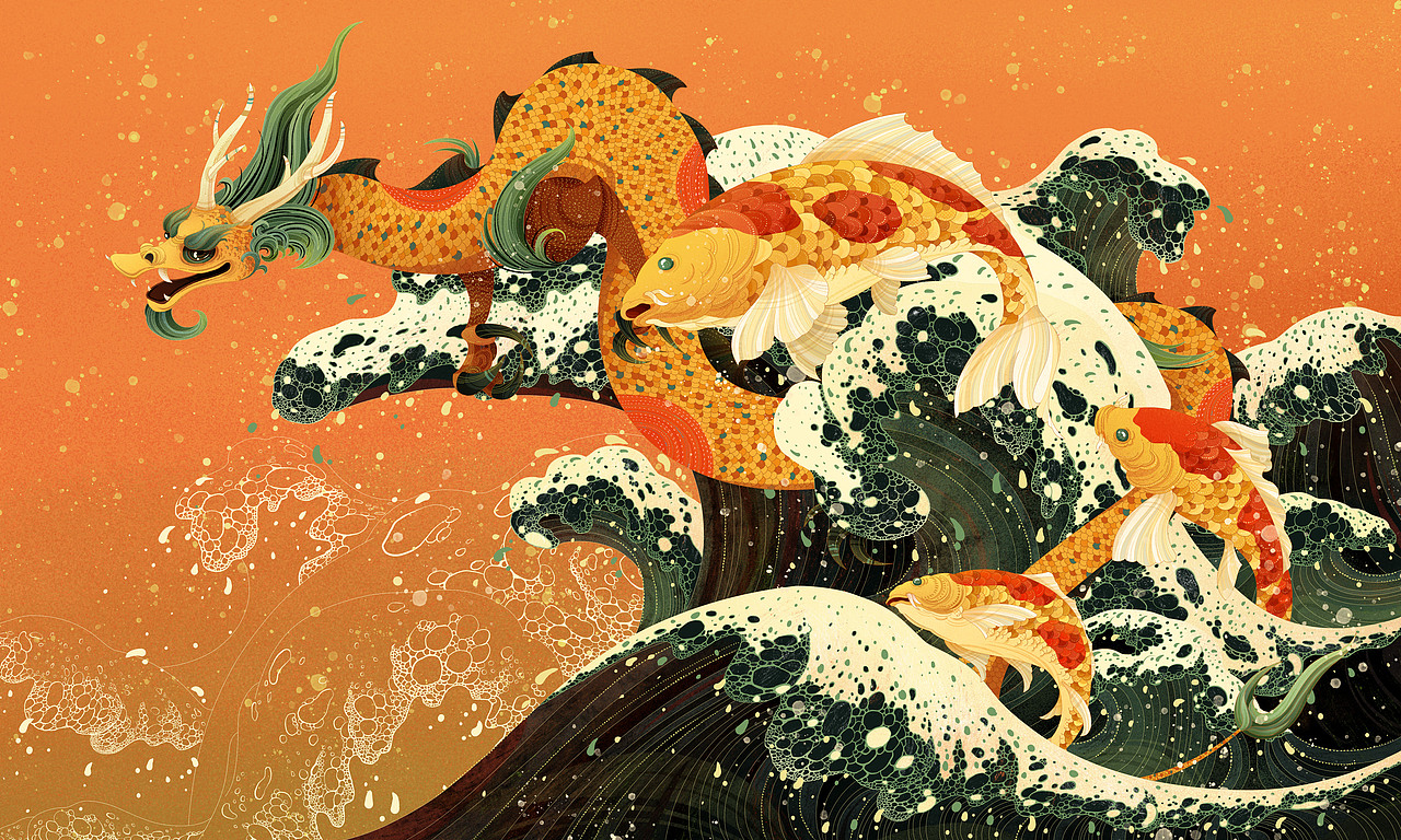 龙年插画（图ZMzUxNzczNzIw） - 商业插画 - 站酷设计师司徒罗杰原创素材 - 站酷ZCOOL