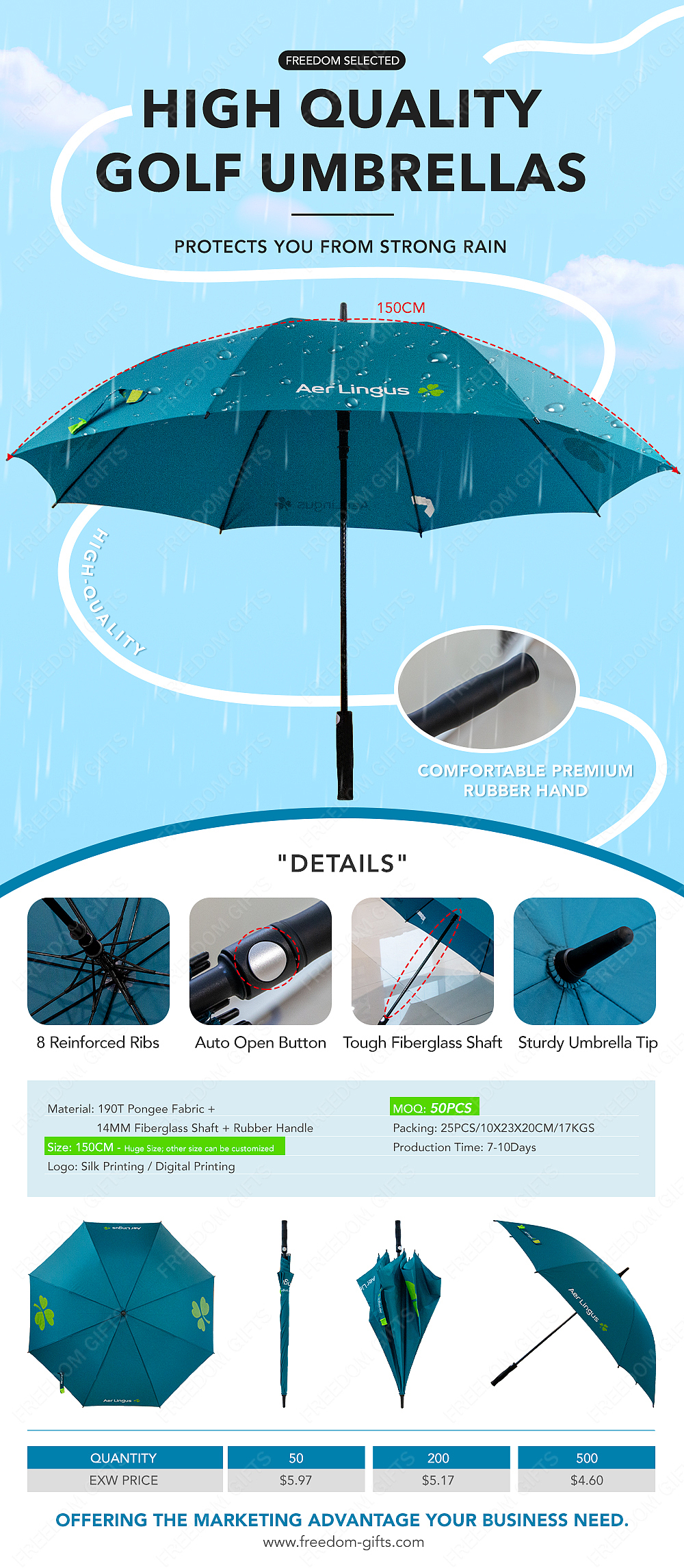 高尔夫伞单页