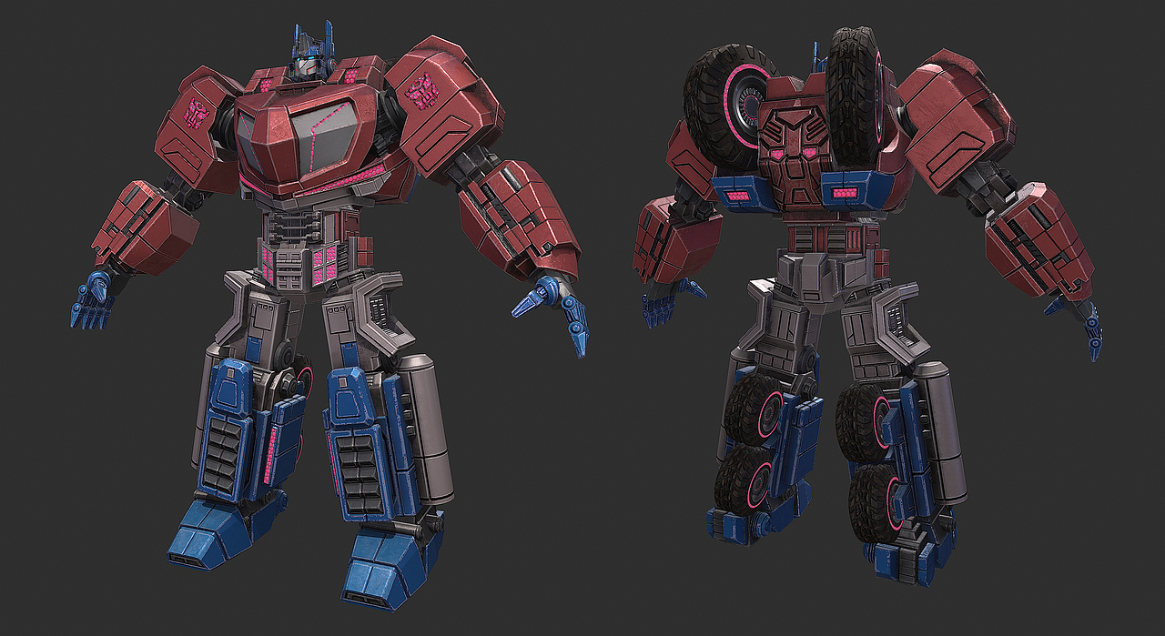 变形金刚--赛博坦之战--擎天柱(fan art)