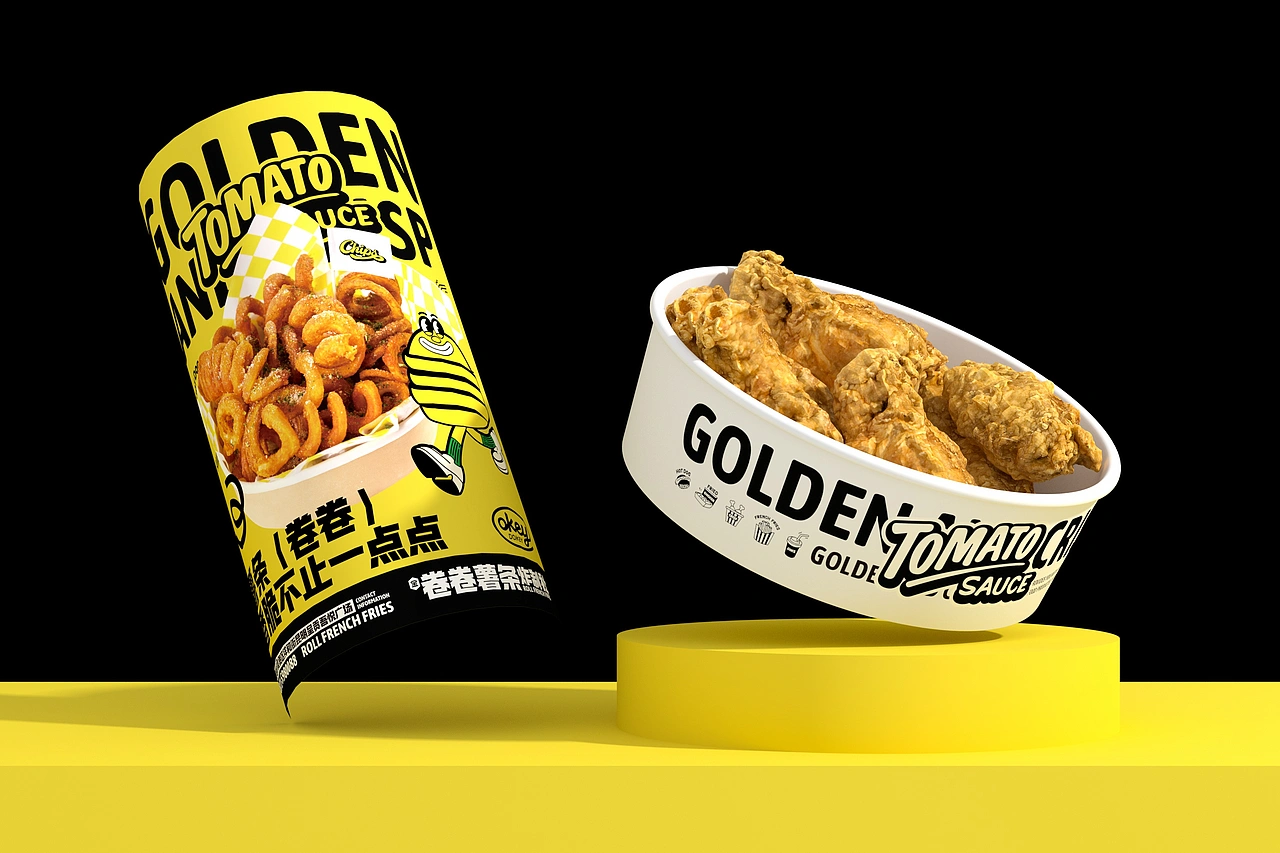 卷卷薯条-餐饮策略视觉设计