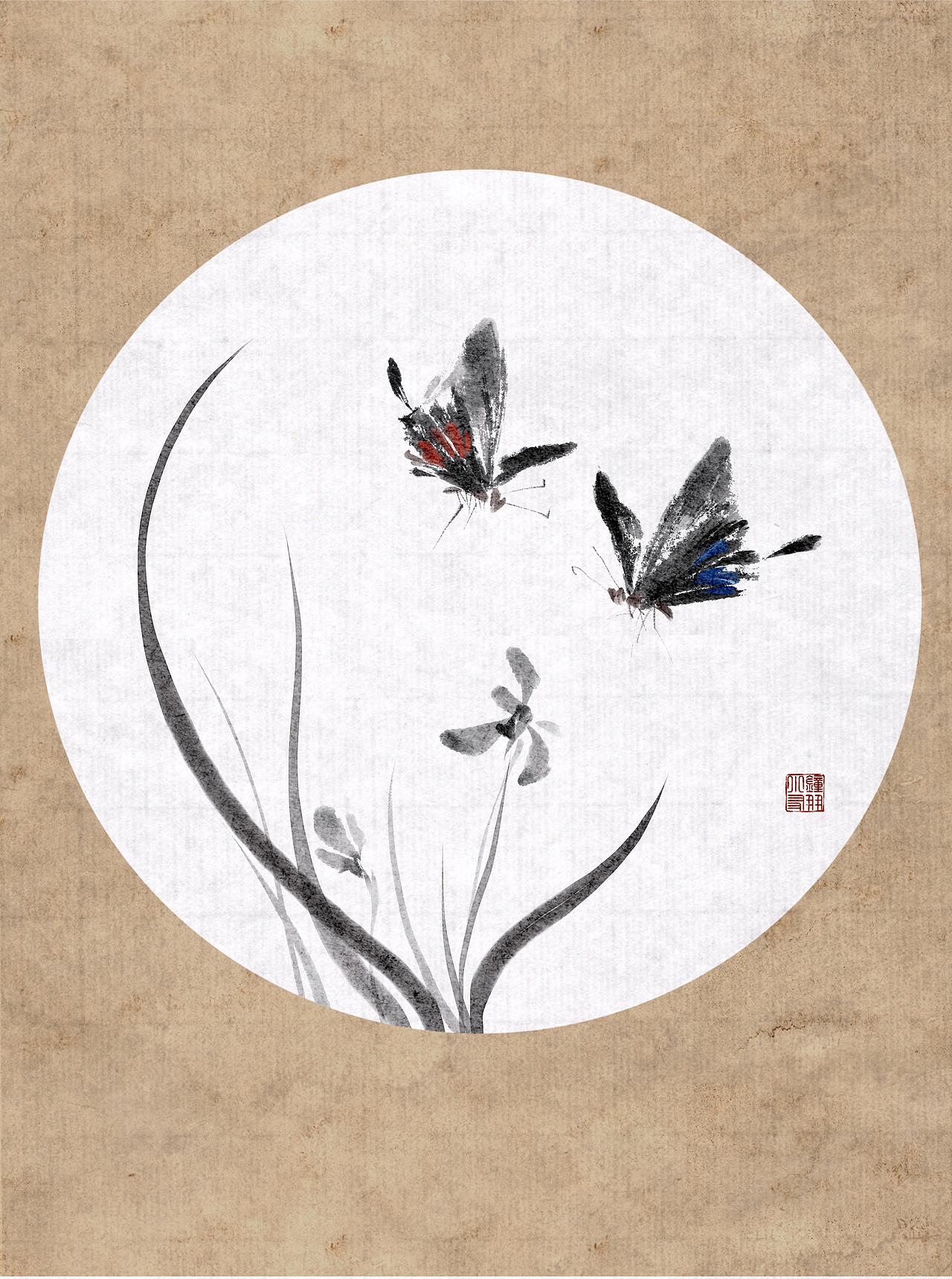 ipad仿水墨国画——花鸟鱼虫（图ZMzQ0ODgyMjU2） - 儿童插画 - 站酷设计师钟小朋友原创素材 - 站酷ZCOOL