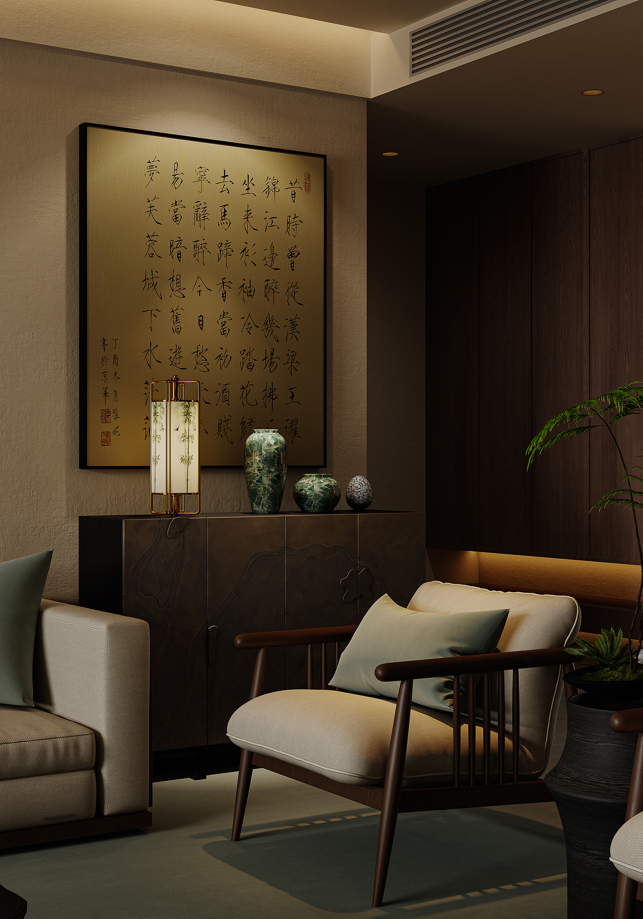 复古 中式 国风（图ZMzU3MzAwNTky） - 家装设计 - 站酷设计师云墨设计原创素材 - 站酷ZCOOL