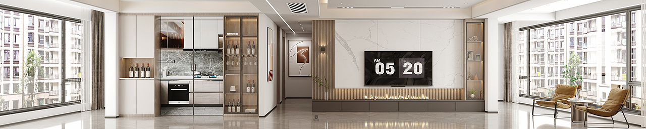 现代:明亮、舒适、温馨的室内设计