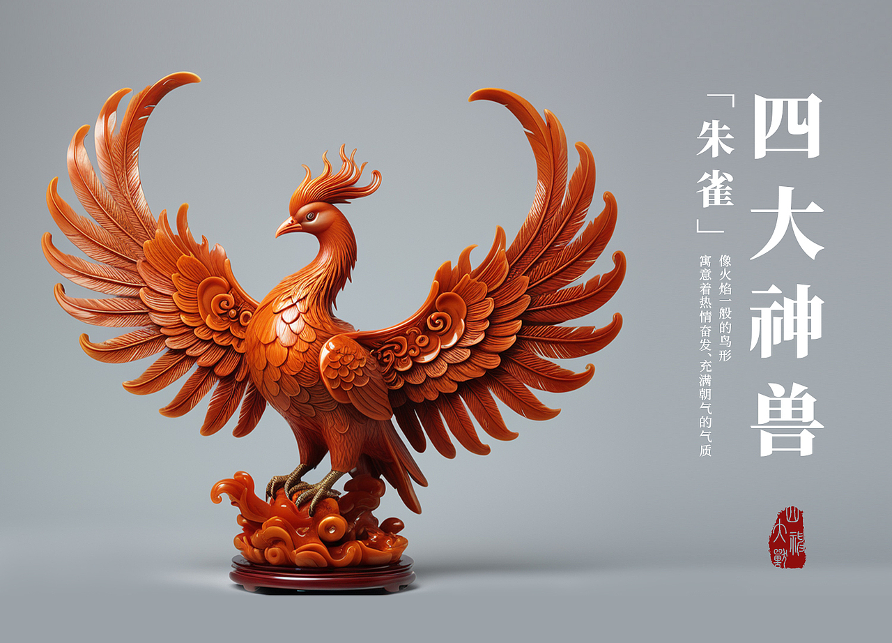 我得龙年AI守护神 × 四象合一（图ZMzYwNTc0NjY4） - AI作品 - 站酷设计师青沅原创素材 - 站酷ZCOOL