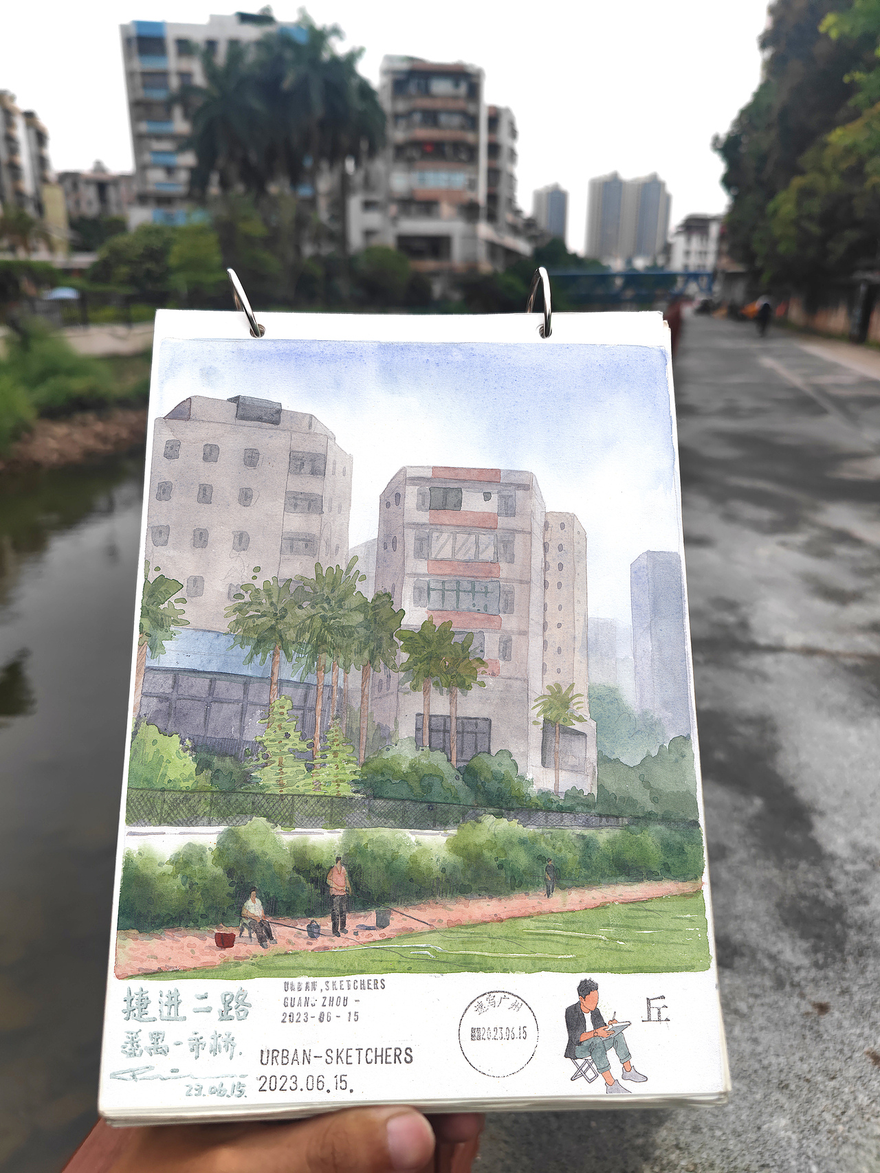 『画本系列』-我的第42本画本-城市速写系列作品