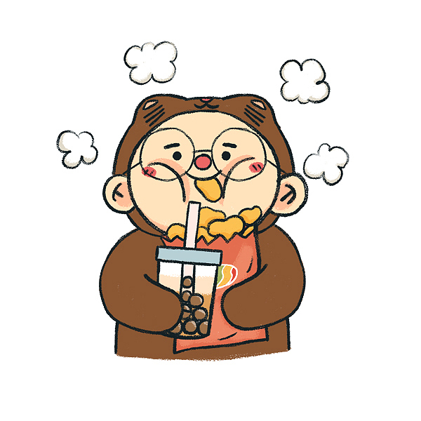 宅宅阿肥表情包ip设计