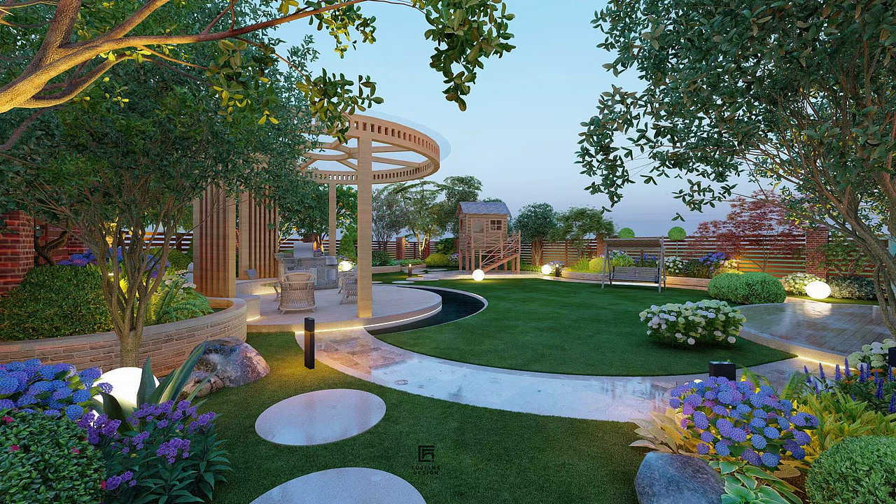 田园小院设计｜为生活增加一份自然野趣（图ZMzYyMDUwMzQ4） - 景观设计 - 站酷设计师欣欣爱设计吖原创素材 - 站酷ZCOOL