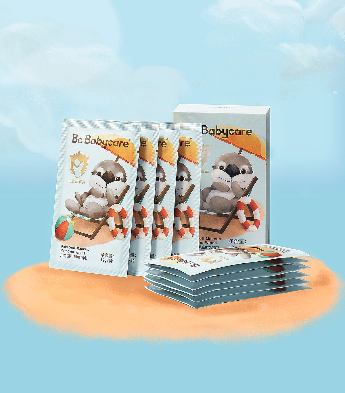 海獭系列湿巾|母婴视觉策划拍摄babycare