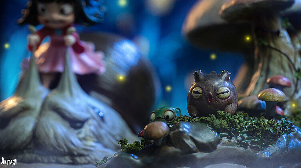 阿满迟到妖模型涂装成品