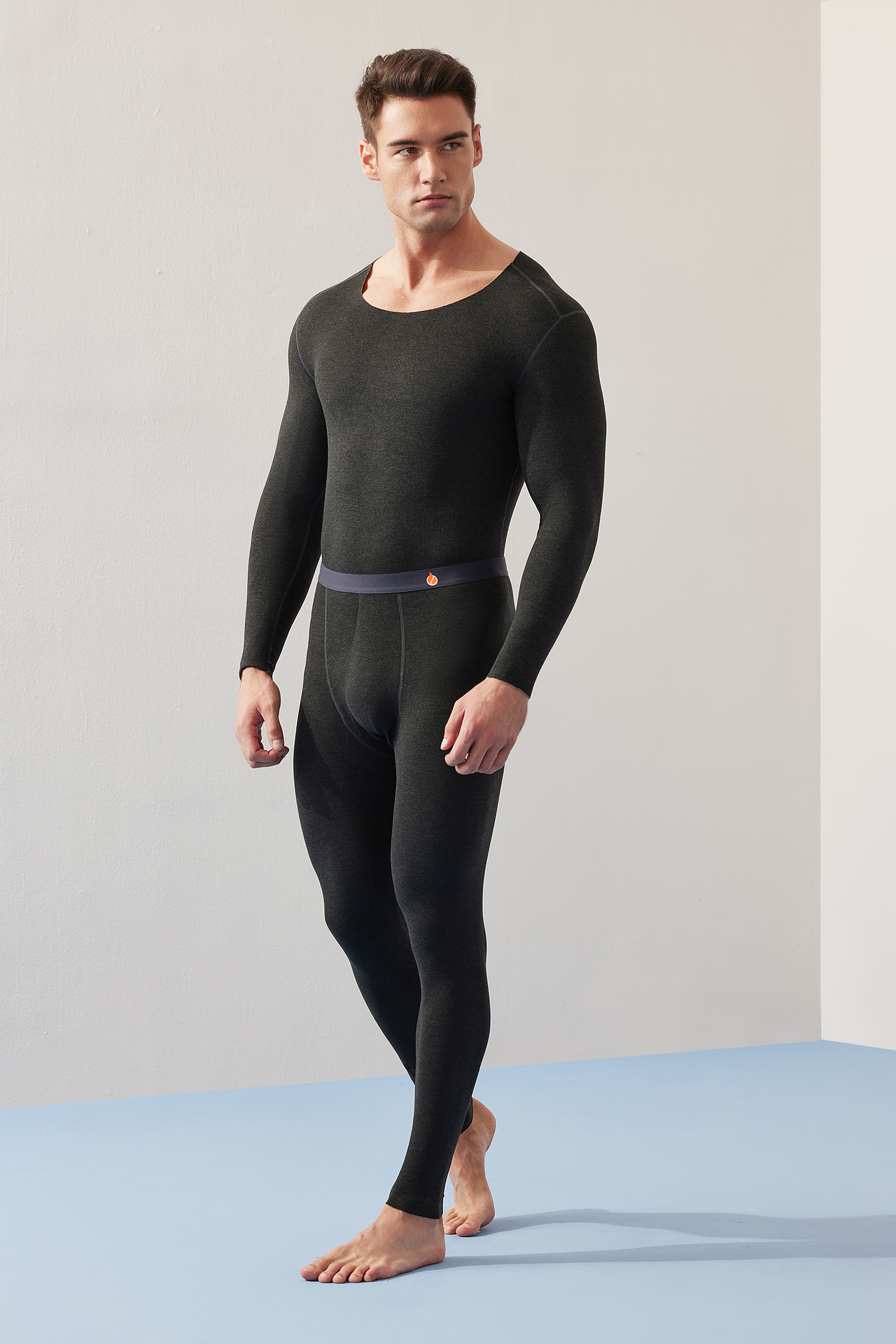 阳光质感的商务保暖内衣拍摄