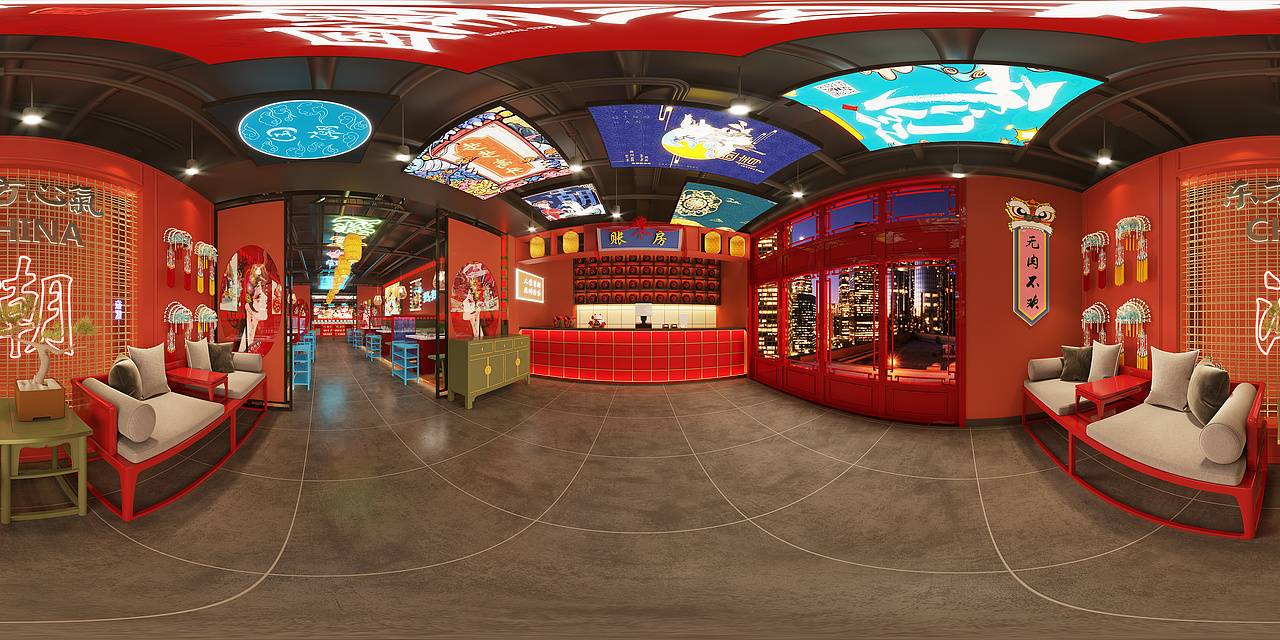 餐饮设计火锅不一定就得红火来看这家年轻化国潮火锅店