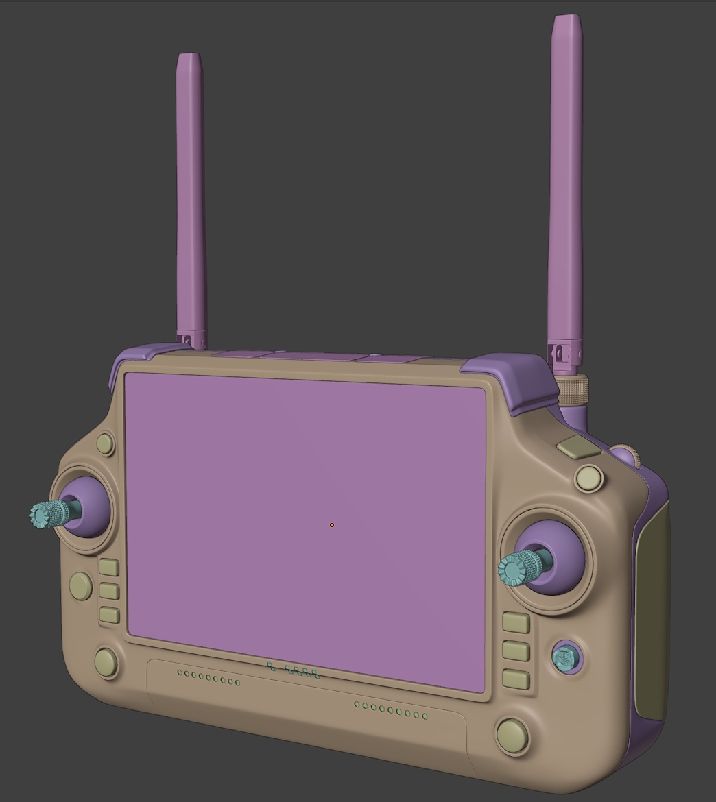 多边形建模 DJI RC Plus手柄 &大疆停机坪（图ZMzYxNTcxODAw） - 产品 - 站酷设计师文山_CGI原创素材 - 站酷ZCOOL