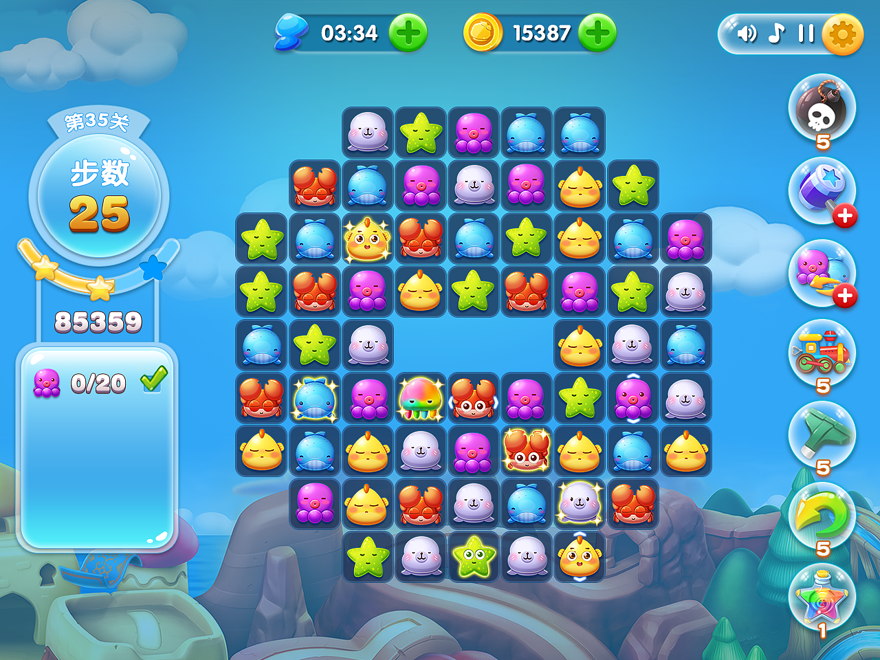 pc版消消乐（图ZMzA3OTkwNjI4） - 游戏UI - 站酷设计师Z111874206原创素材 - 站酷ZCOOL