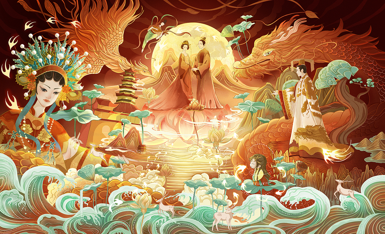 原创插画|霓裳羽衣曲