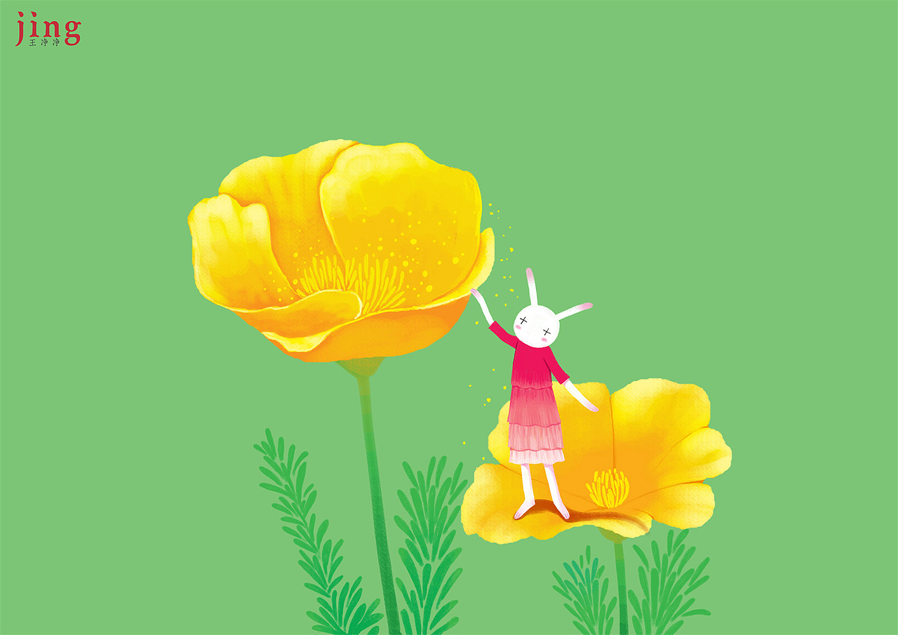 兔年插画合集 60幅艾玩兔横版壁纸插画（图ZMzEzNDI0NTQ0） - 儿童插画 - 站酷设计师画儿晴天原创素材 - 站酷ZCOOL