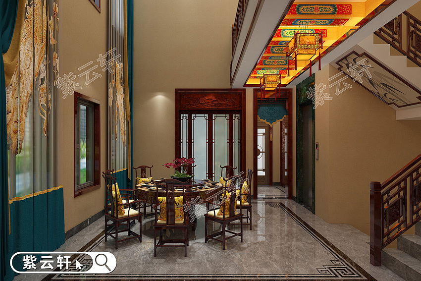 古典中式四合院装修设计餐厅