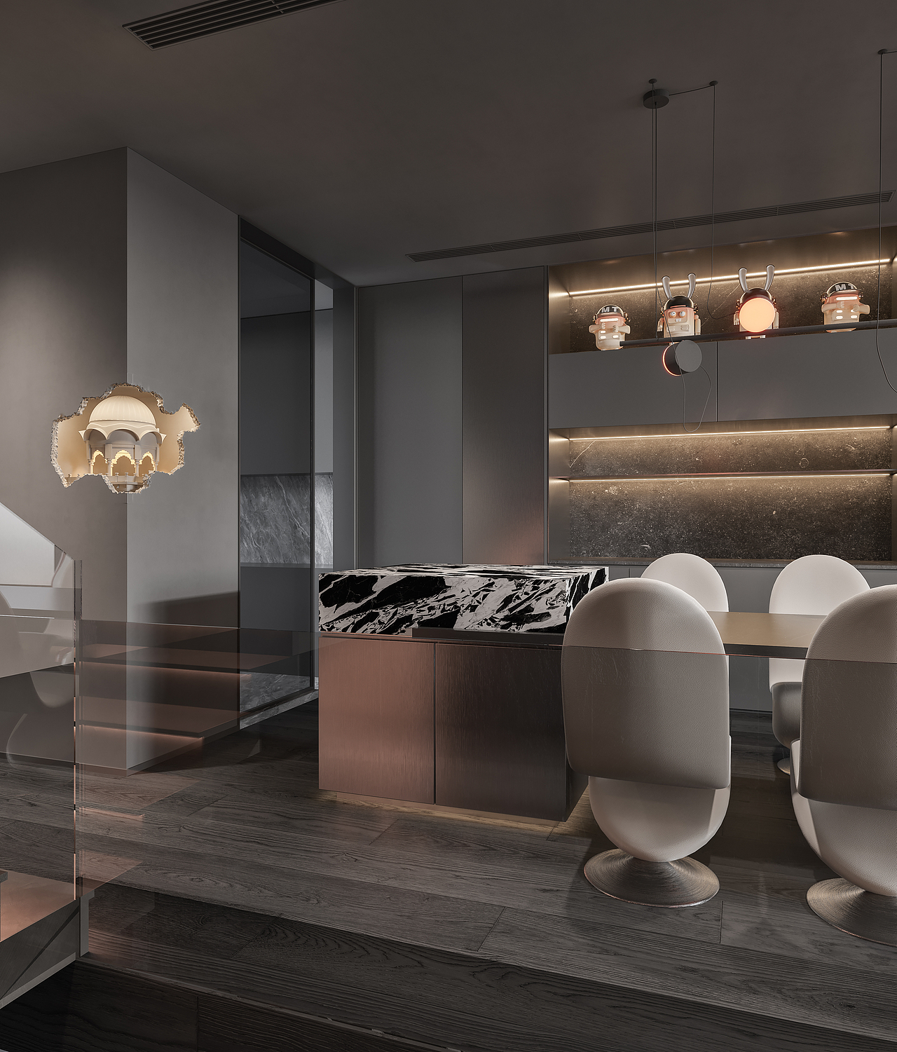 远洋新天地别墅效果（暗黑系）（图ZMzMwMTM5NjAw） - 家装设计 - 站酷设计师RYvison原创素材 - 站酷ZCOOL