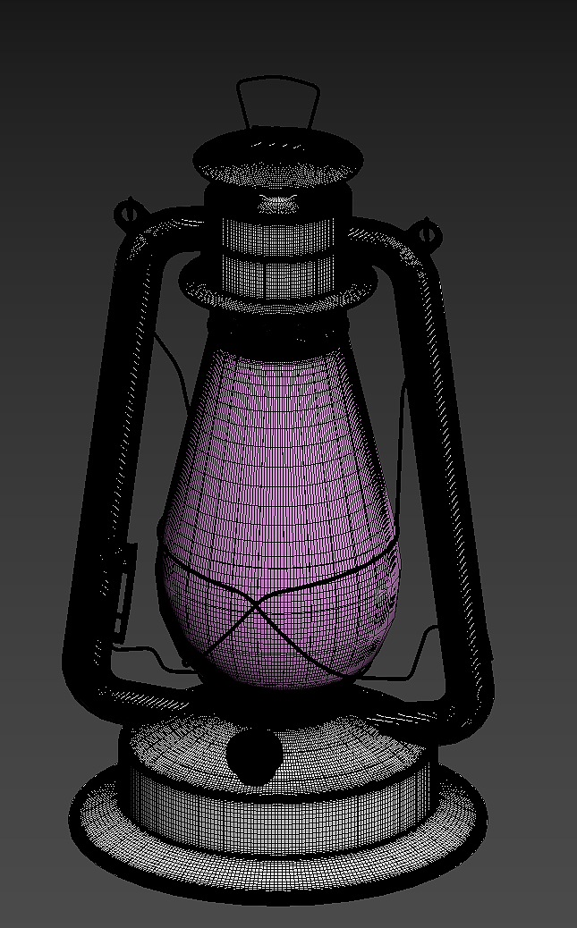 油灯建模练习，高模，低模，材质贴图（图ZMzU5MTYwMzY0） - 建筑/空间 - 站酷设计师Dinger丶原创素材 - 站酷ZCOOL