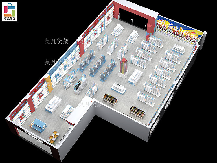 十元百货店陈列架哪里卖-莫凡货架可整店输出