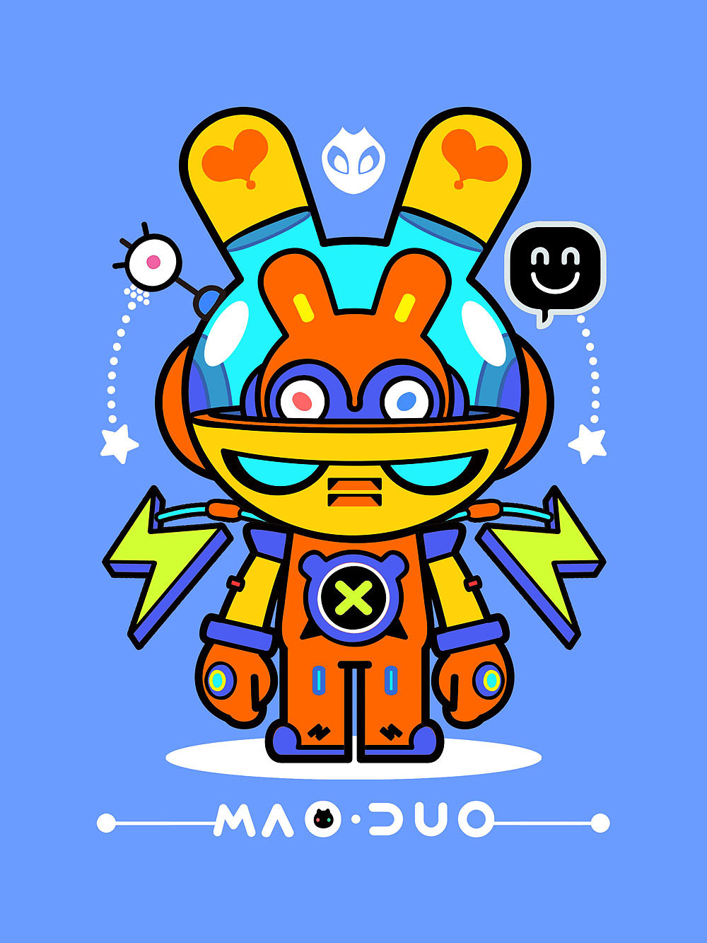 能量兔系列（图ZMzcxMDQ2MzM2） - 商业插画 - 站酷设计师猫朵星球原创素材 - 站酷ZCOOL