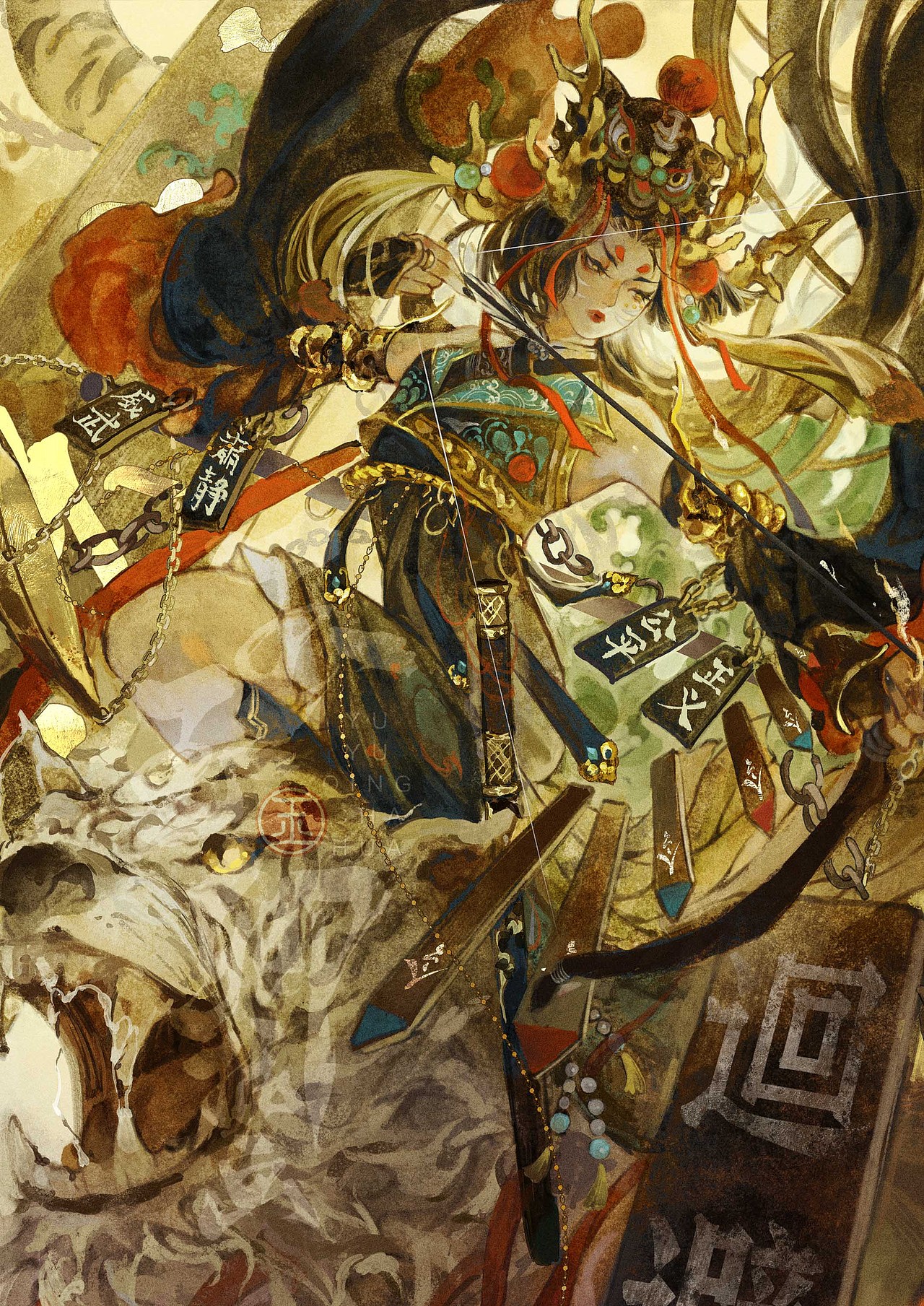 龙生九子|狴犴（图ZMzYzOTY5MDg0） - 创作习作 - 站酷设计师画画的玉玉卿原创素材 - 站酷ZCOOL