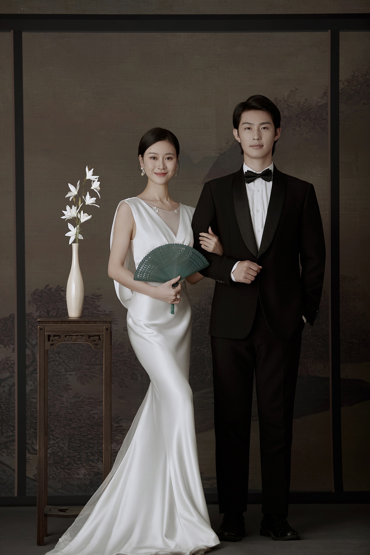 老公偏爱的工笔画婚纱照,隽永诗意的浪漫