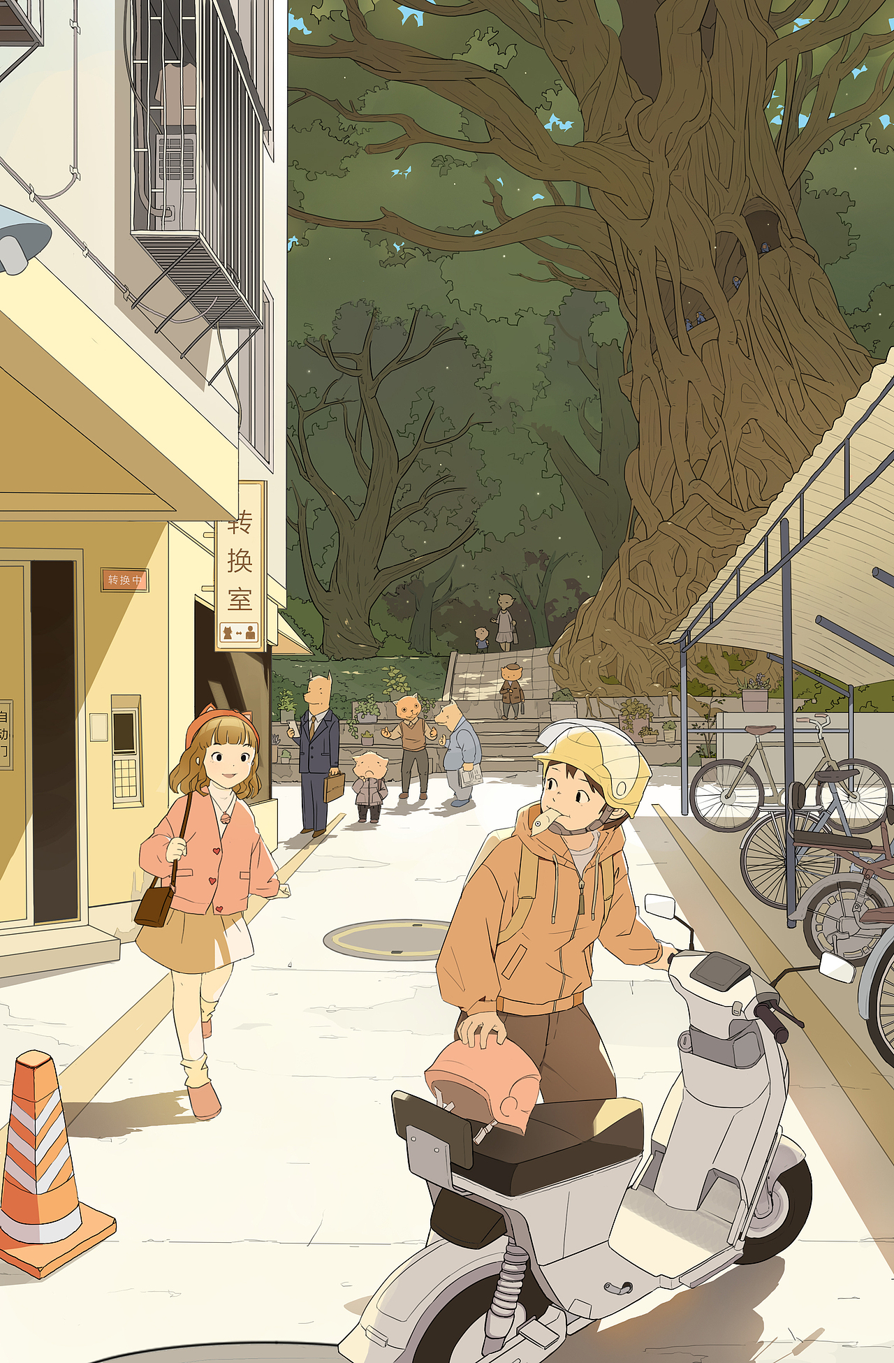 我家楼下 | 插画合集 2（图ZMzQ0NjIwNjA0） - 创作习作 - 站酷设计师嘉嘉王原创素材 - 站酷ZCOOL