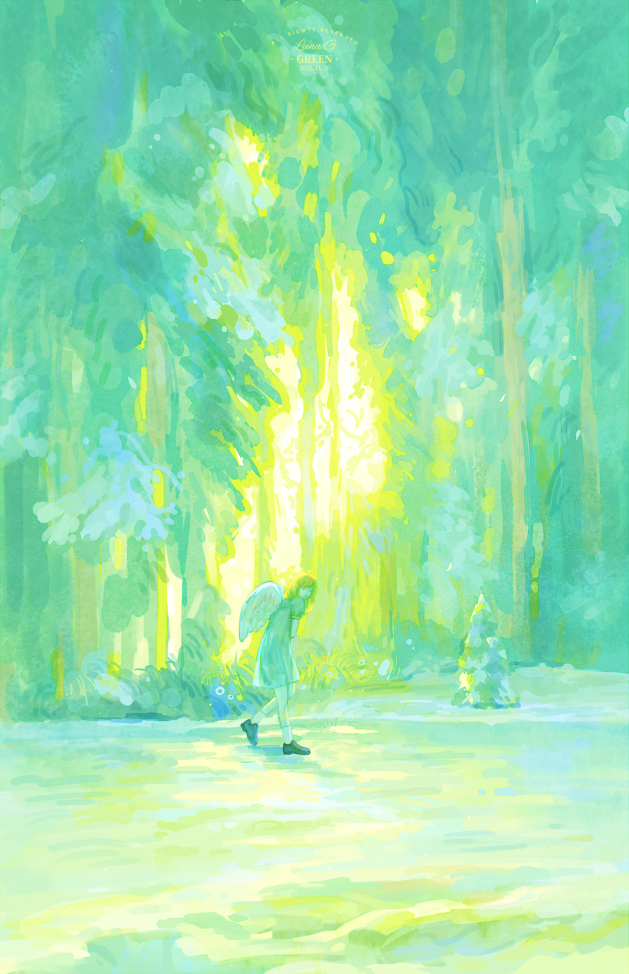 《生机》
为太阳的光明高歌<br>前进着