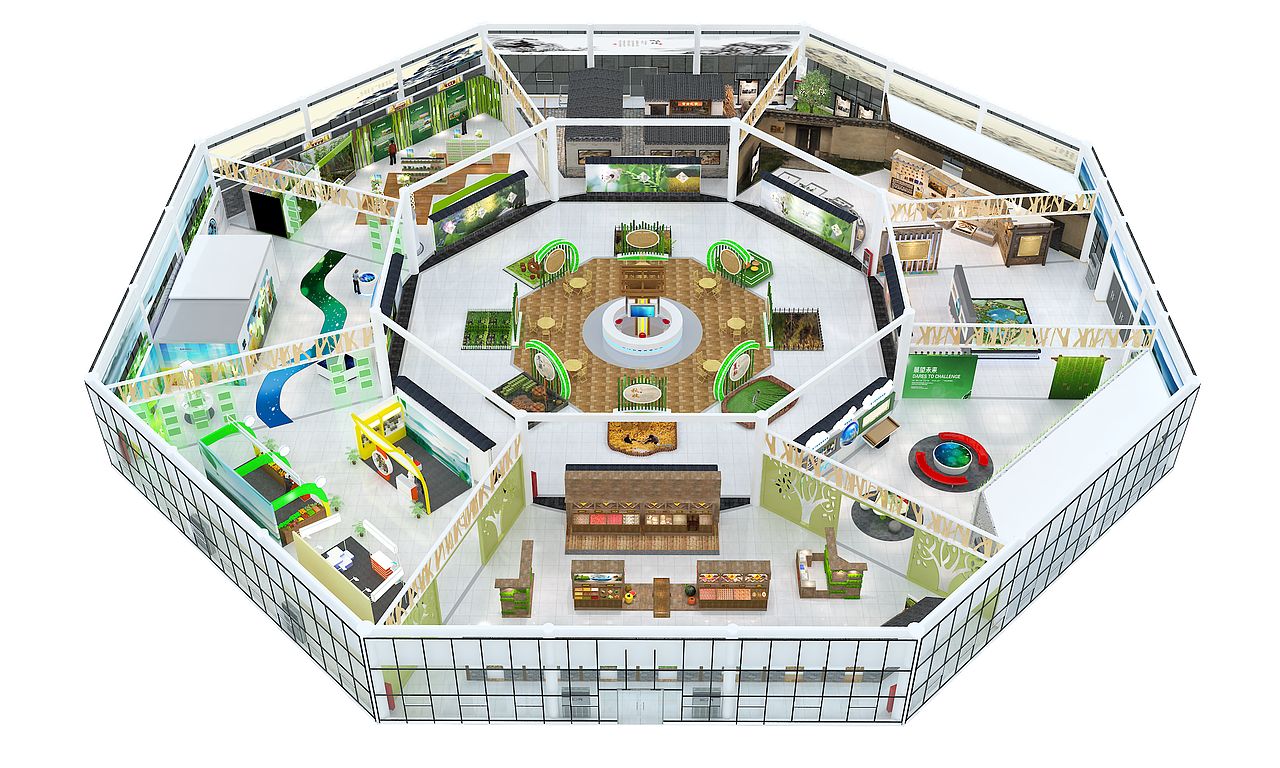 展示云 | 农耕博物馆（图ZMzA0Mzk3Nzc2） - 建筑设计 - 站酷设计师展示云空间设计原创素材 - 站酷ZCOOL