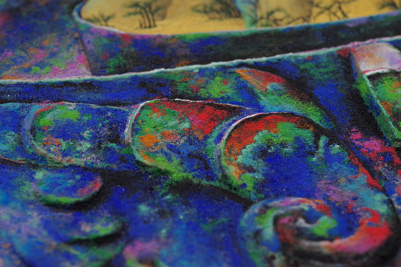 【岩彩•青铜器】望山 • 千年之蓝