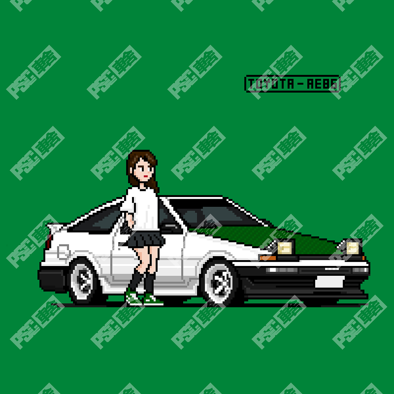 像素插画：改装车PSC PIXEL（图ZMzAyOTkxMDM2） - 像素画 - 站酷设计师PSCwehonlau原创素材 - 站酷ZCOOL