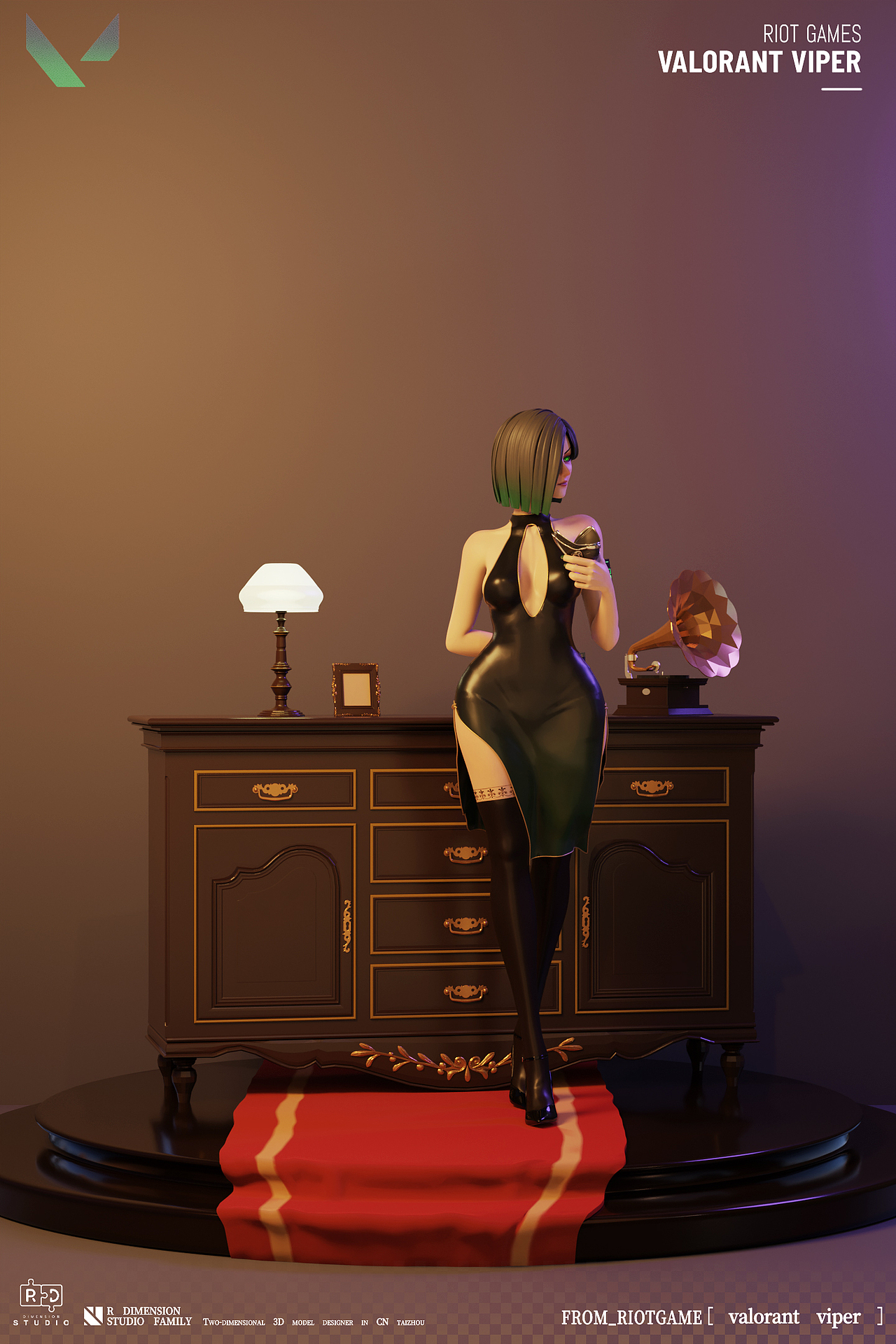 瓦罗兰特蝰蛇同人模型