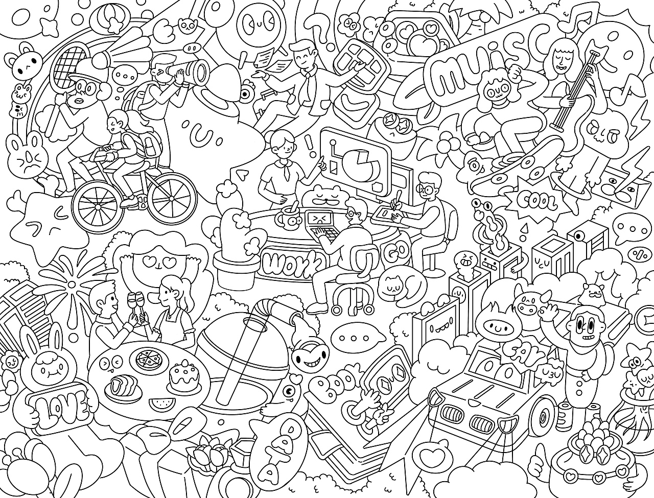 生命旅程系列四部曲（图ZMzUzNjE2OTAw） - 新锐潮流插画 - 站酷设计师谌楠酱原创素材 - 站酷ZCOOL