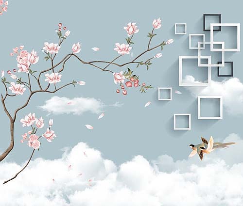 2023花鸟（图ZMzI4Nzc5OTcy） - 商业插画 - 站酷设计师新中式纱画图库原创素材 - 站酷ZCOOL