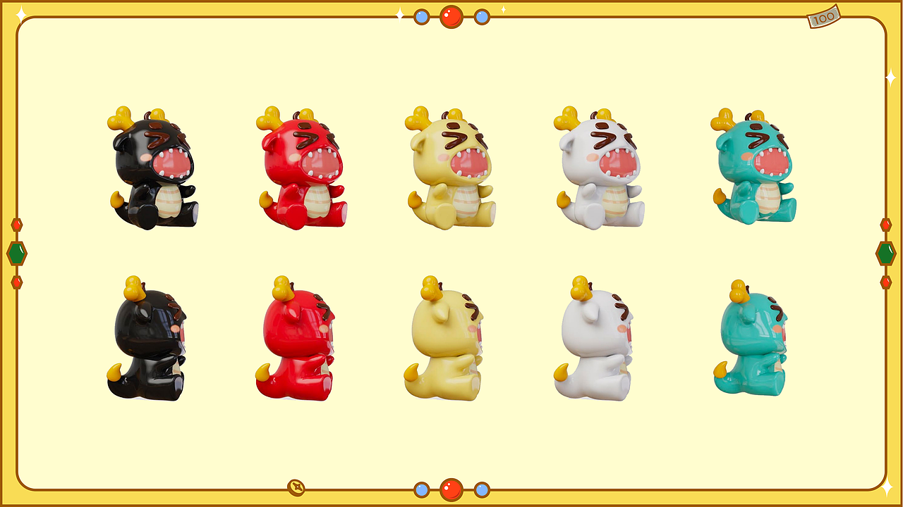 【龙年IP】发财龙 & 龙累龙累