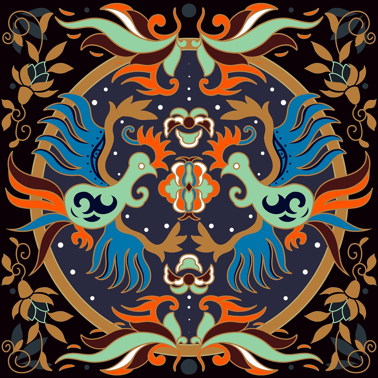 传统民族纹样1.0（色版一）（图ZMzQ2OTU4MTI4） - 商业插画 - 站酷设计师蹭不上热度的子初原创素材 - 站酷ZCOOL