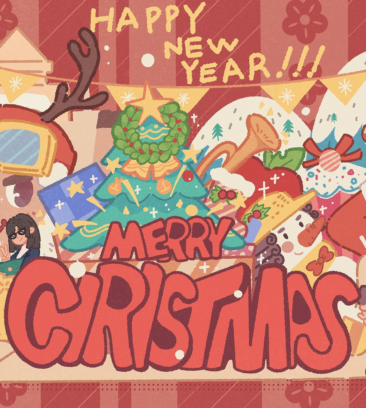 圣诞（图ZMzIyNDg2MTMy） - 创作习作 - 站酷设计师盒砸1原创素材 - 站酷ZCOOL
