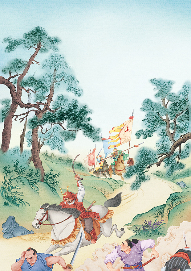 国风民族英雄系列戚继光 岳飞（图ZMzI0MTc4ODU2） - 绘本 - 站酷设计师柏松插图原创素材 - 站酷ZCOOL