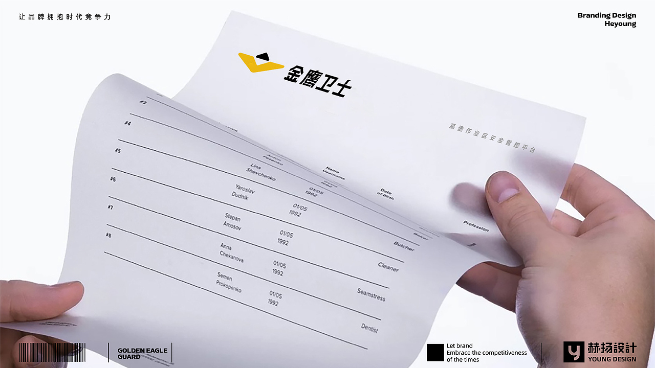 赫扬企业VIS设计案例|金鹰卫士