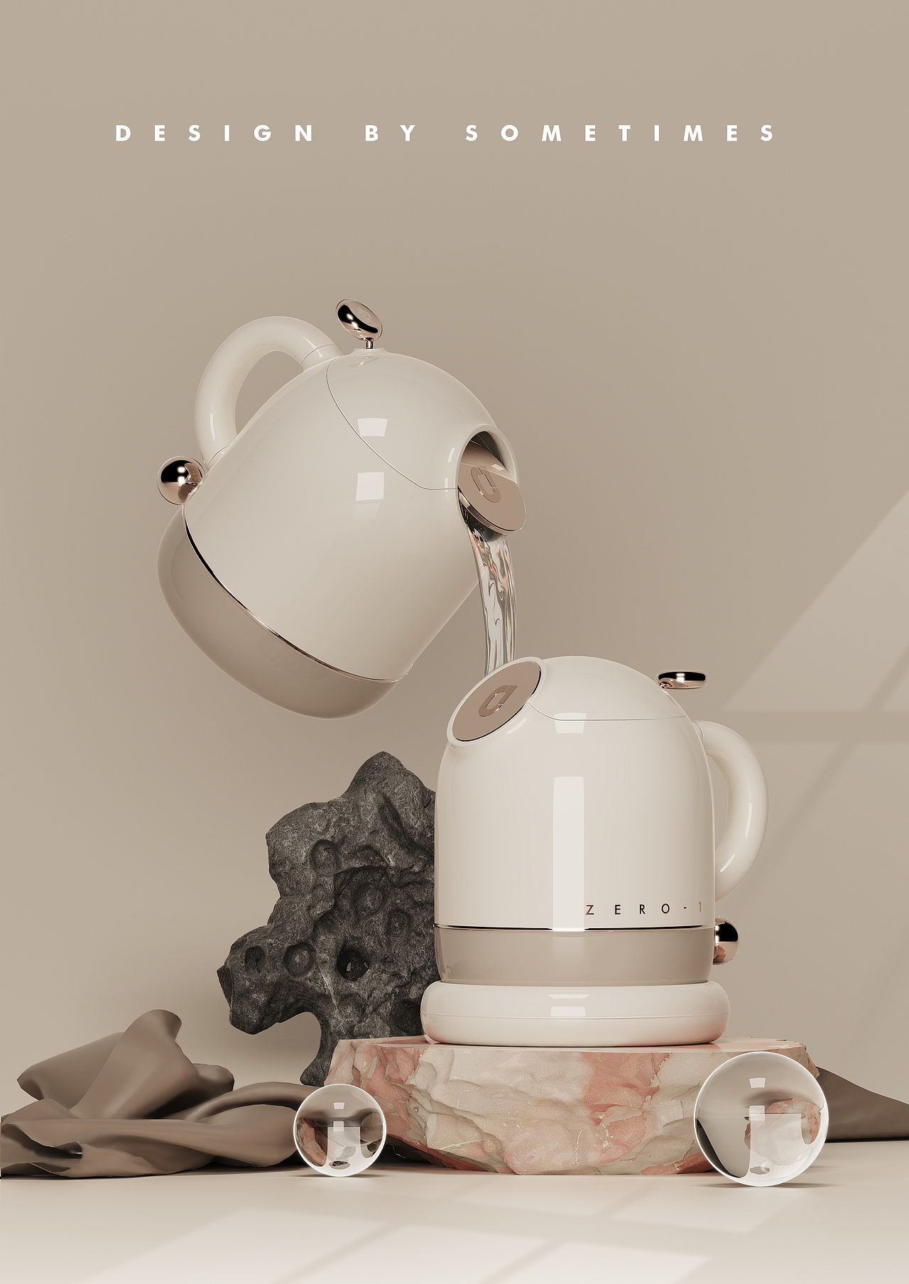 时而设计|复古电热水壶设计 唤醒你的怀旧情怀