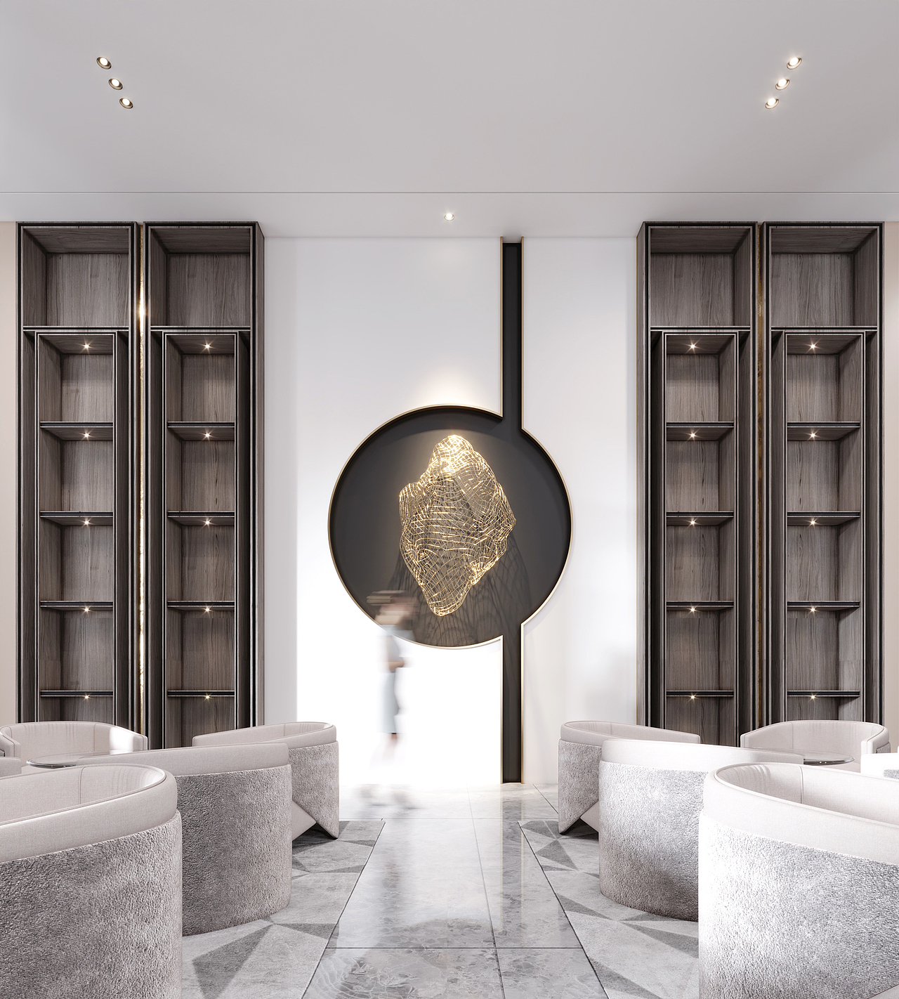 426㎡中式售楼部装饰设计（图ZMzE5MDg0MjYw） - 商业空间设计 - 站酷设计师云景设计原创素材 - 站酷ZCOOL