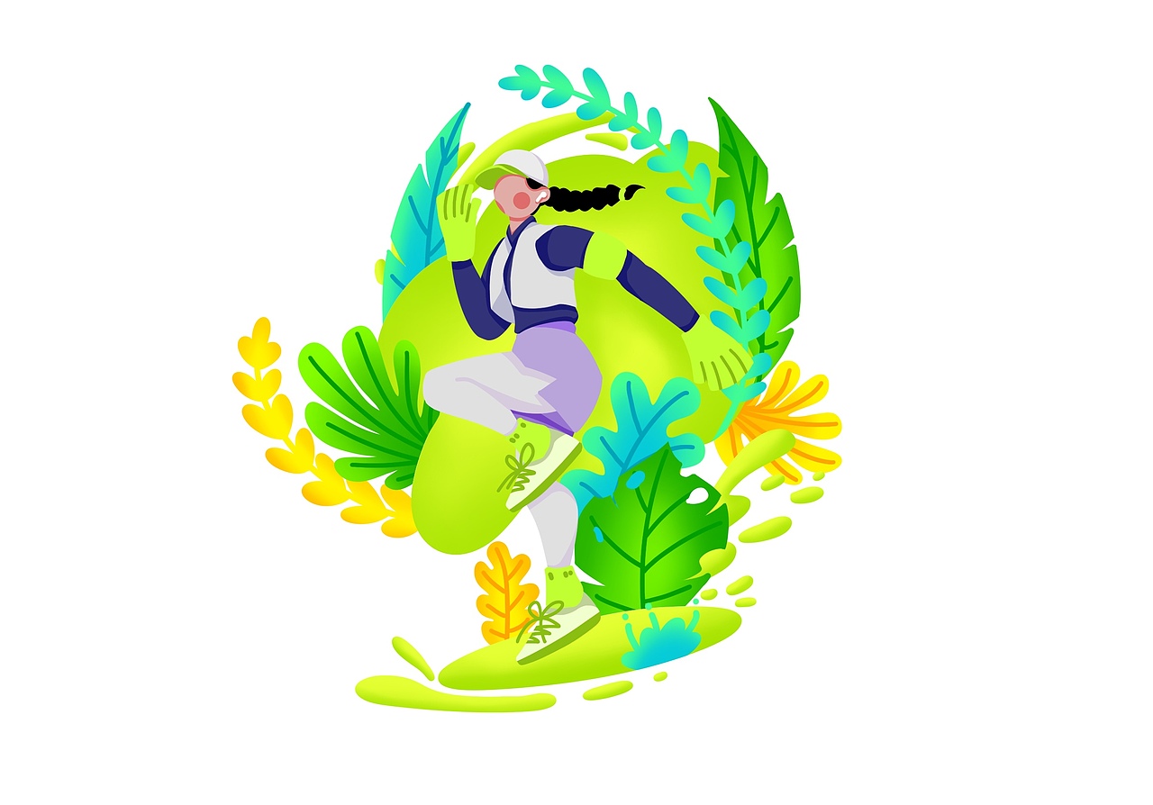 扁平风插画练习