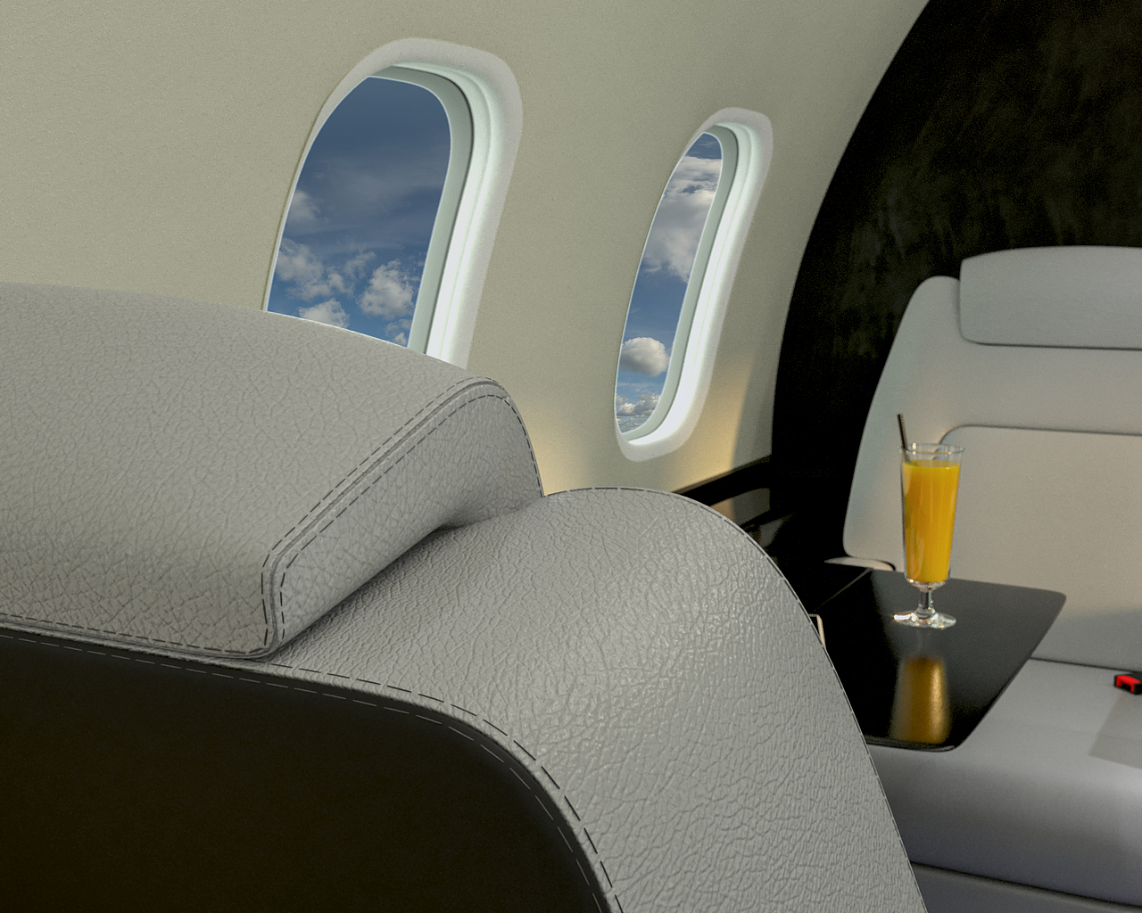 飞机的机舱 BOMBARDIER CHALLENGER 350